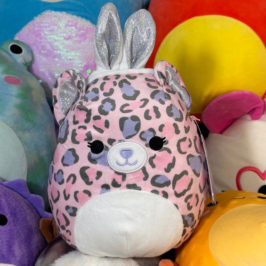 NWT Easter Squad 8" Dallas the Leopard with Bunny Ears Squishmallow
